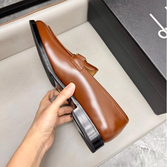 Dunhill Classic Business Leather Shoes Brown main image 10